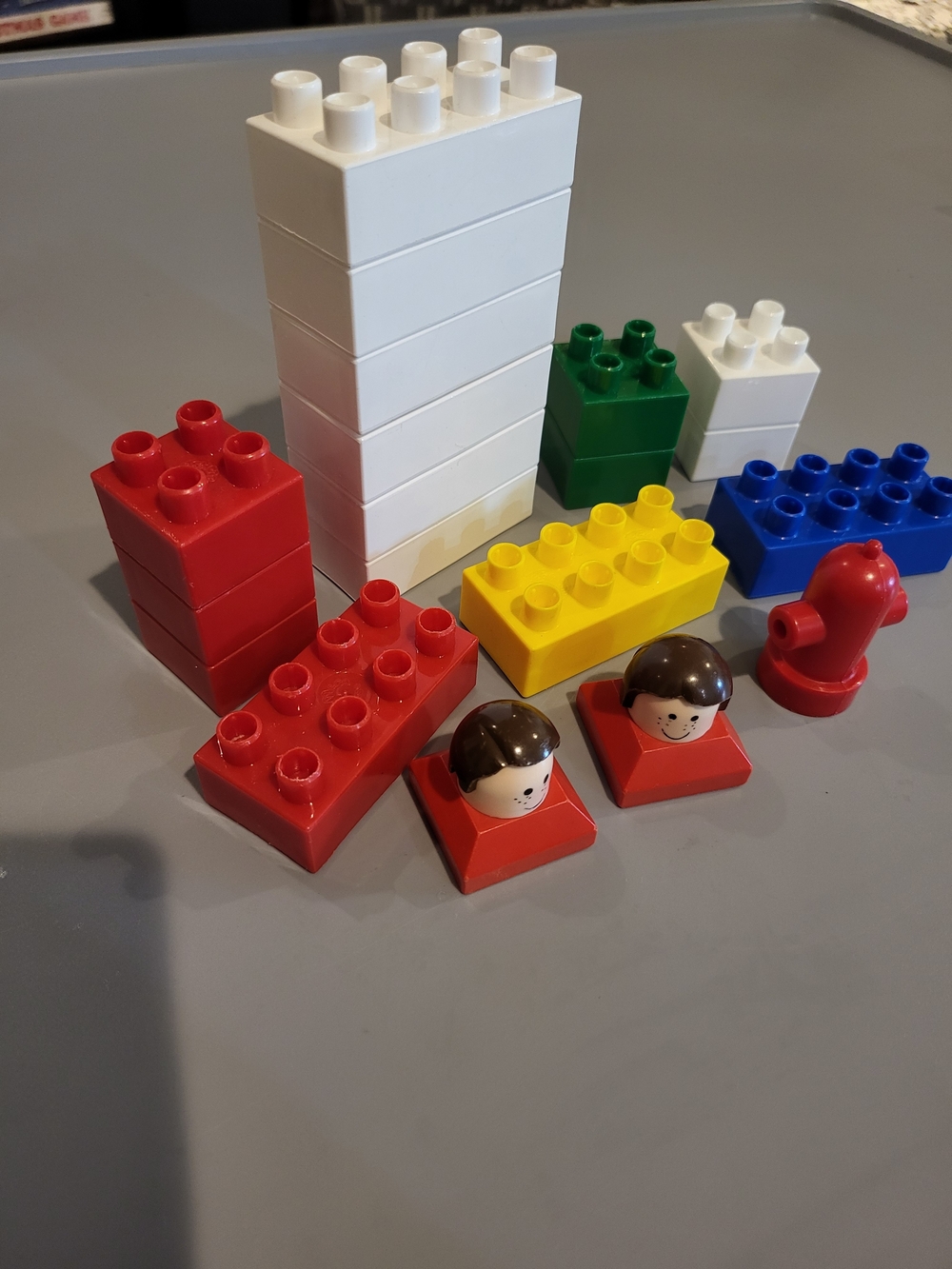 Vintage 1988 Playskool Building Blocks & People Lot